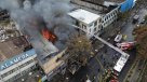 Incendio destruyó locales comerciales en la Alameda
