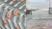 [VIDEOS] ¿Se juega? La lluvia torrencial en la previa del amistoso de Argentina e Islandia