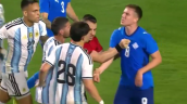 [VIDEO] Jugadores de Argentina e Islandia tuvieron tenso cruce por fuerte falta a Mac Allister