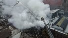 Violento incendio afectó a casona patrimonial en el centro de Santiago