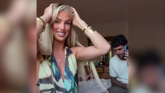 [VIDEO] Así fue la reacción de Marcos Senesi y su novia a la citación para el Mundial