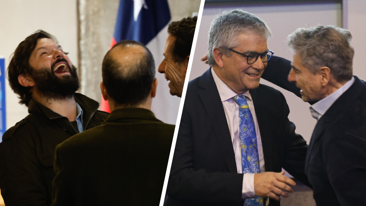 Con la presencia de Gabriel Boric, Mario Marcel la