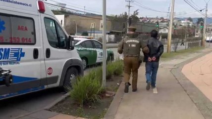 Conductor de micro fue detenido tras dar positivo a cocaína en Temuco