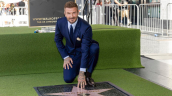 David Beckham recibió una estrella en el Paseo de la Fama de Hollywood