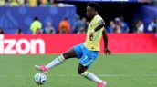 Vinicius se quejó del pasto tras empate con Marruecos: 