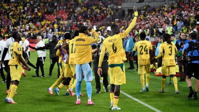 A puro ritmo: Así celebró el plantel de Ghana su triunfo ante Panamá en el Mundial