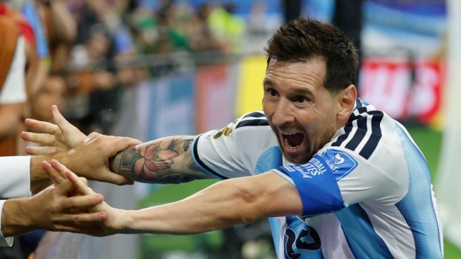 ¿Con quién festejó Lionel Messi su segundo gol en Dallas?
