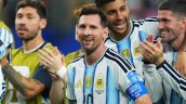 ¡En la cancha! Klopp, Muller y Pekerman abrazaron a Messi tras histórica hazaña en el Mundial