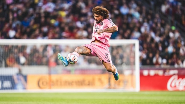 Maxi Falcón apareció en el Mundial para apoyar a Uruguay