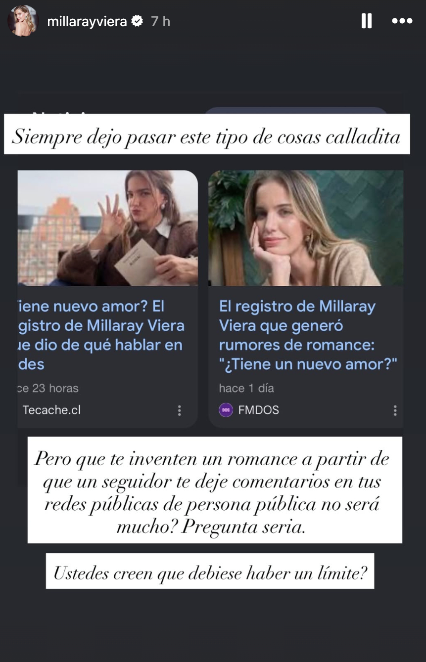 Millaray Viera aclaró rumores sobre supuesto nuevo romance