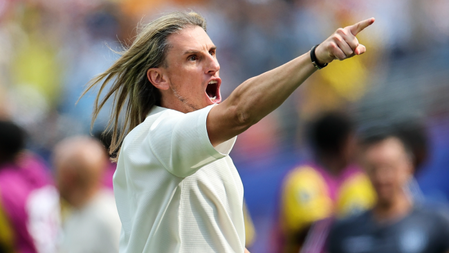 Beccacece estalló en eufórico festejo tras el gol del triunfo de Ecuador ante Alemania
