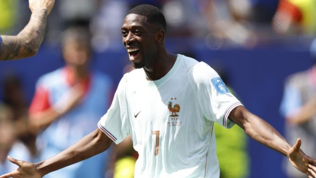 ¡Gran figura! Dembélé firmó un 
