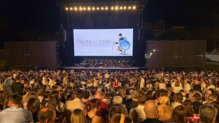 La película "Gladiador" aterrizó en el histórico Circo Máximo de Roma