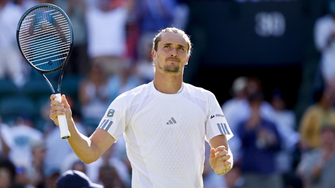 Zverev avanzó a octavos de Wimbledon con sólida victoria sobre Marcos Giron