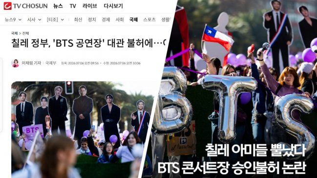 Protesta de fans chilenos de BTS llegó a los medios surcoreanos