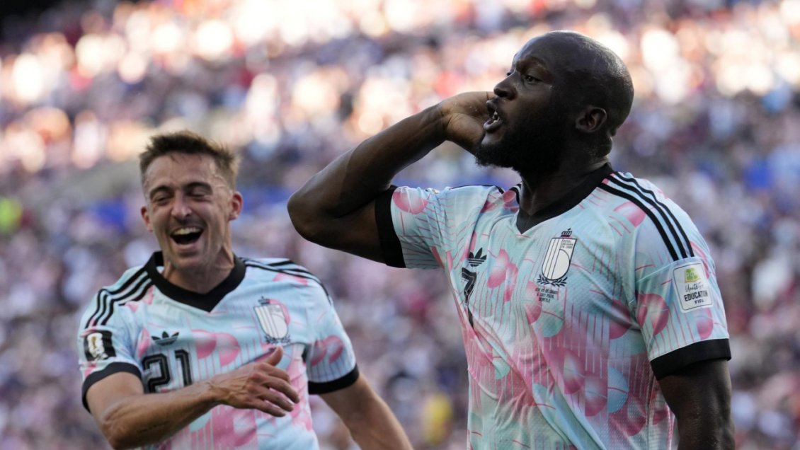 Jugadores de Bélgica celebraron el gol de Lukaku a EE.UU. con el baile de Donald Trump