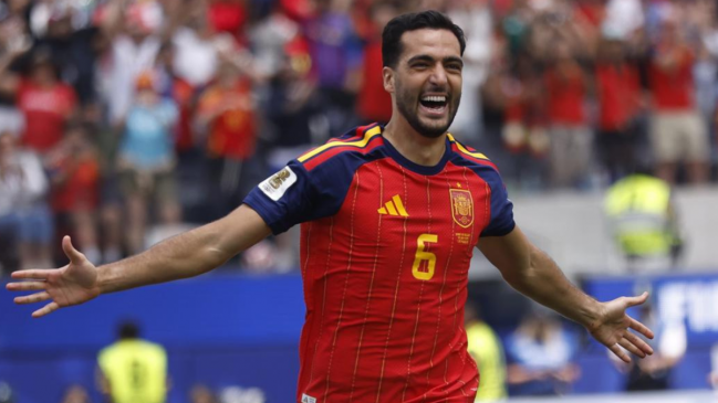 Mikel Merino y su gol para el paso de España a semifinales: 