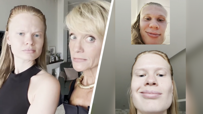 Viral: Modelo rusa causó sensación por su increíble parecido con Erling Haaland