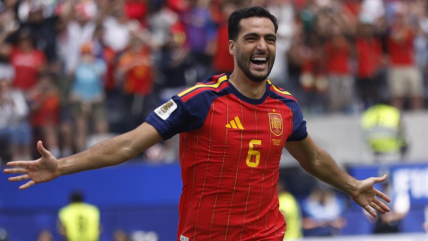   Mikel Merino y su gol para el paso de España a semifinales: 
