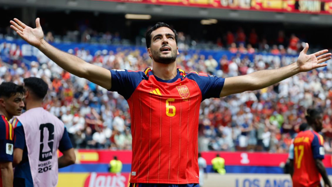 Merino aprovechó un error de Lammens en el final para el 2-1 de España ante Bélgica