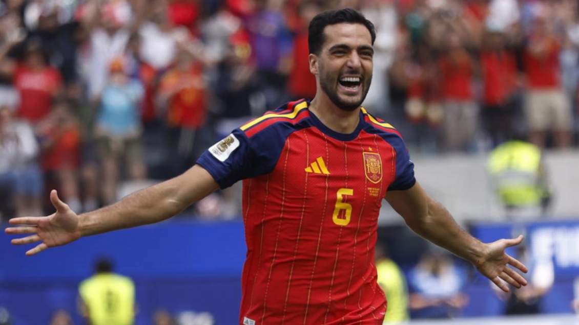 Mikel Merino y su gol para el paso de España a semifinales: 