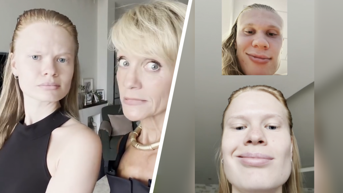 Viral: Modelo rusa causó sensación por su increíble parecido con Erling Haaland