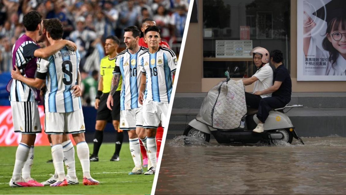 La selección argentina ofreció ayuda a los afectados por las inundaciones en sur de China