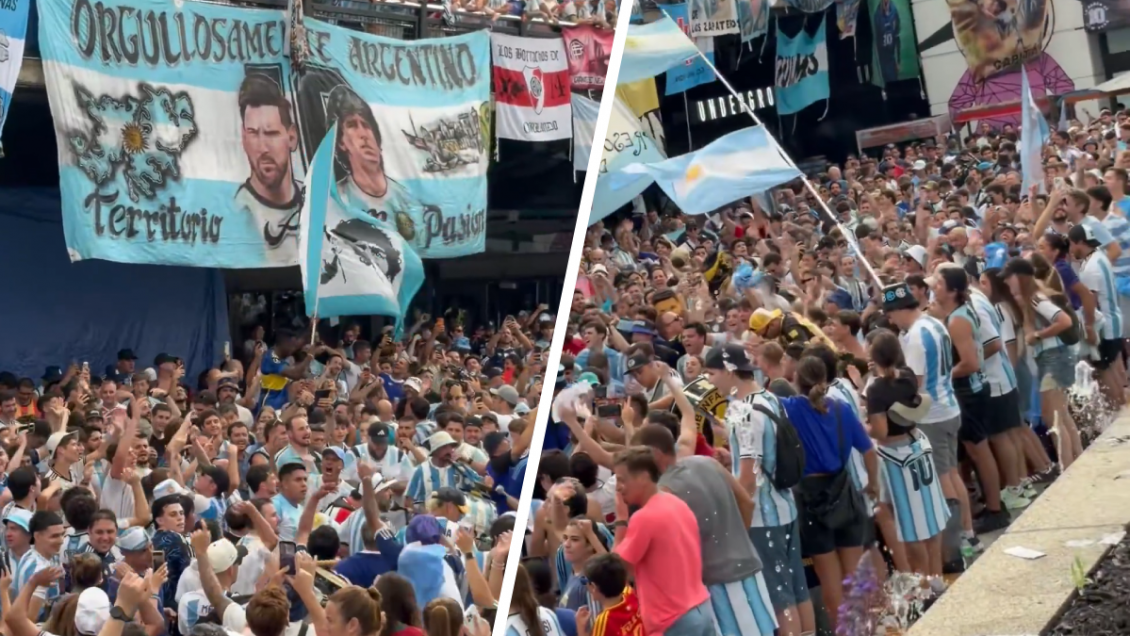 Argentina hizo masivo banderazo en Atlanta con 