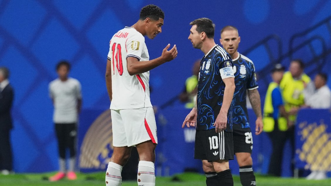 ¿Momento clave? El comentado cruce de Messi y Bellingham en semis del Mundial