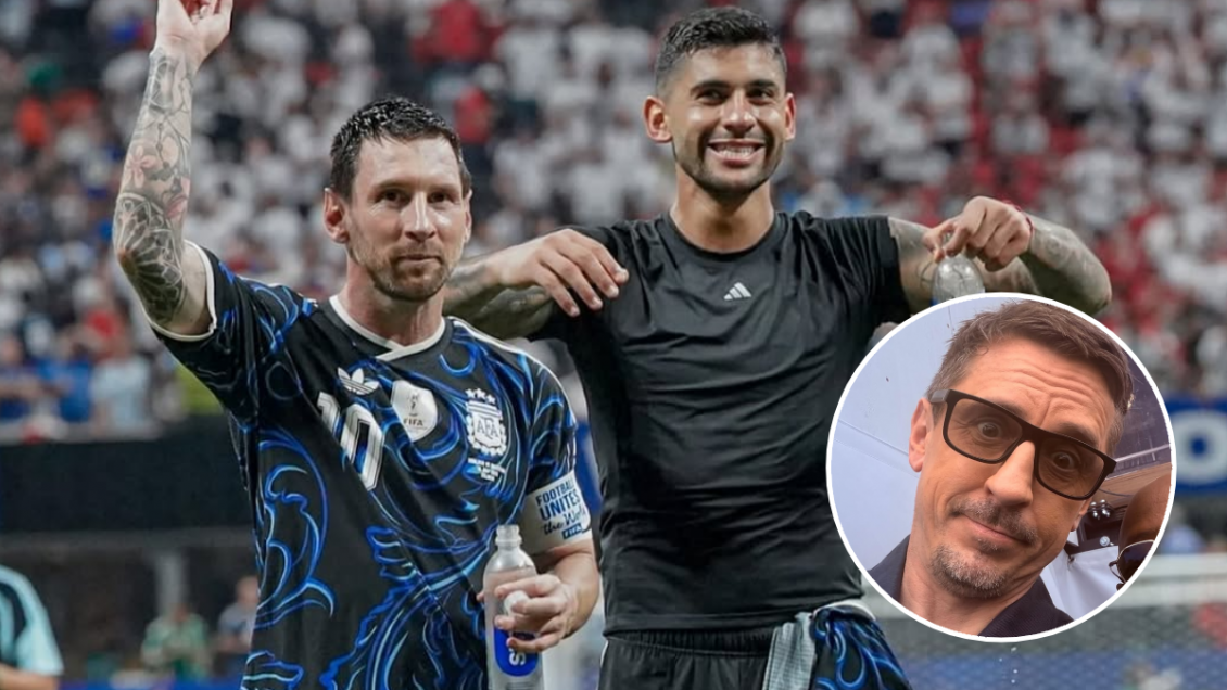 Cristian Romero cargó contra Gary Neville: Espero no ser tan estúpido cuando me retire