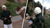 El viento no perdonó: Karim Butte protagoniza divertido chascarro en vivo con su paraguas