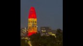 En Barcelona se apuraron: Torre Glòries ensayó un festejo de campeones