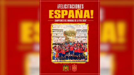   Unión Española felicitó a España tras ganar el Mundial 2026 