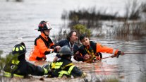 Equipos de emergencia rescataron a hombre que cayó al río Elqui durante sistema frontal