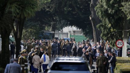 Temuco despidió con un responso fúnebre al carabinero Marcos Cosme