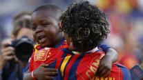 Lamine Yamal celebró el título mundial con su hermano Keyne