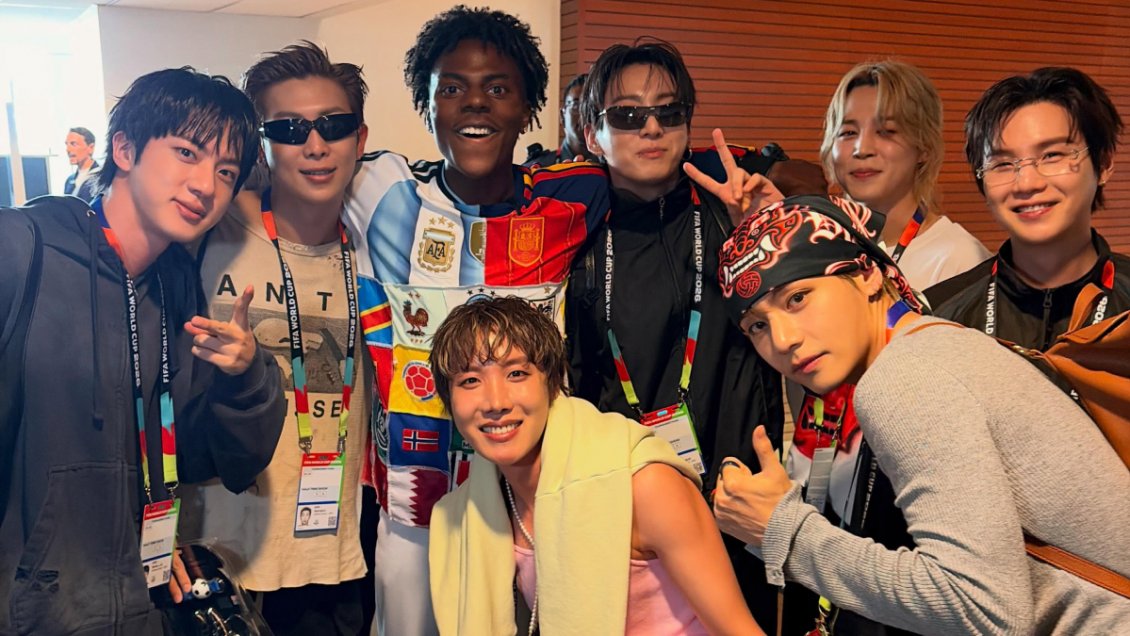 El hilarante encuentro entre Speed y BTS en la final del Mundial