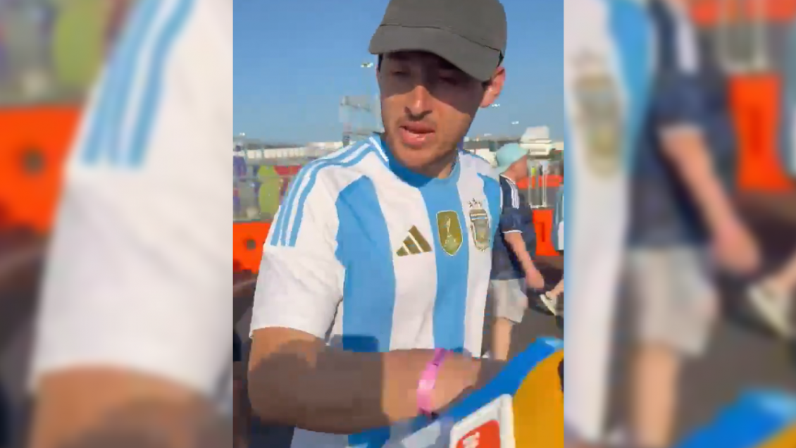 [VIDEO] Hincha argentino amenazó con golpear a una periodista tras la final