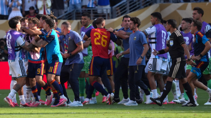   Nuevas imágenes: Roberto Ayala también agredió a Dani Olmo tras la final del Mundial 