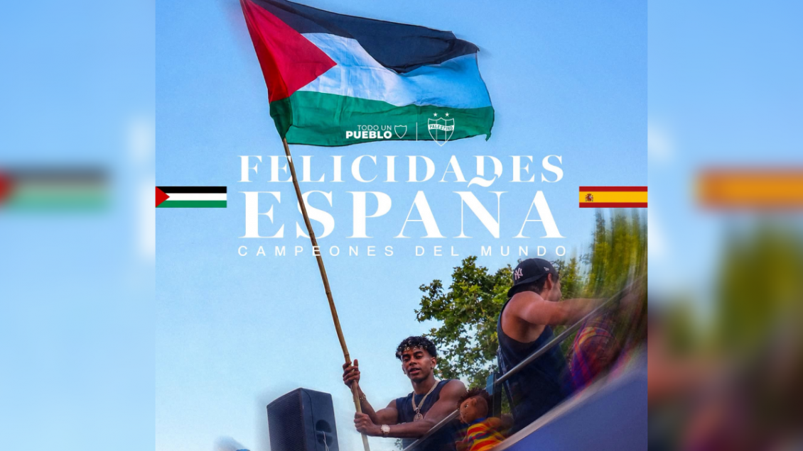 Palestino felicitó a España por el Mundial con recordada foto de Lamine Yamal