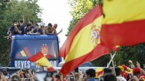 La celebración de la selección española por las calles de Madrid