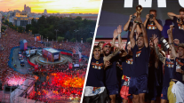 España vivió masiva celebración por el título mundial en la Plaza de Cibeles