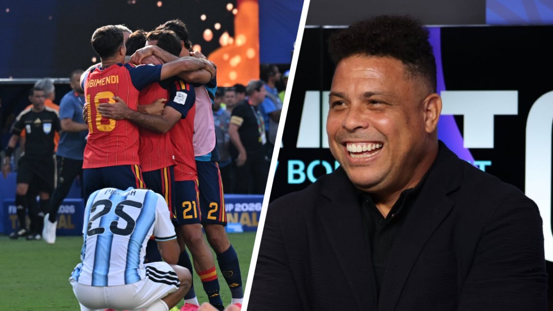 Ronaldo Nazario destacó el dominio de España sobre Argentina en la final: 