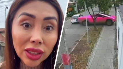   Naya Fácil protagonizó choque al salir de su casa: compartió registros del incidente 
