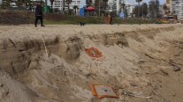 Mal tiempo causó estragos en las playas de Viña del Mar