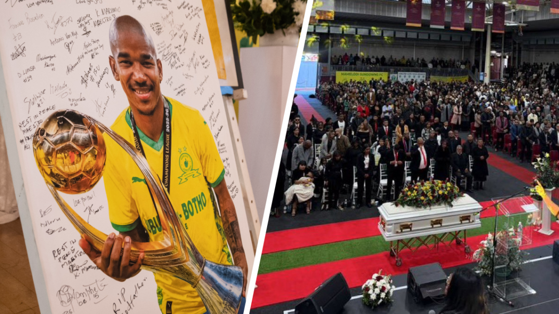 Sudáfrica dio el último adiós al futbolista Jayden Adams con emotivo funeral