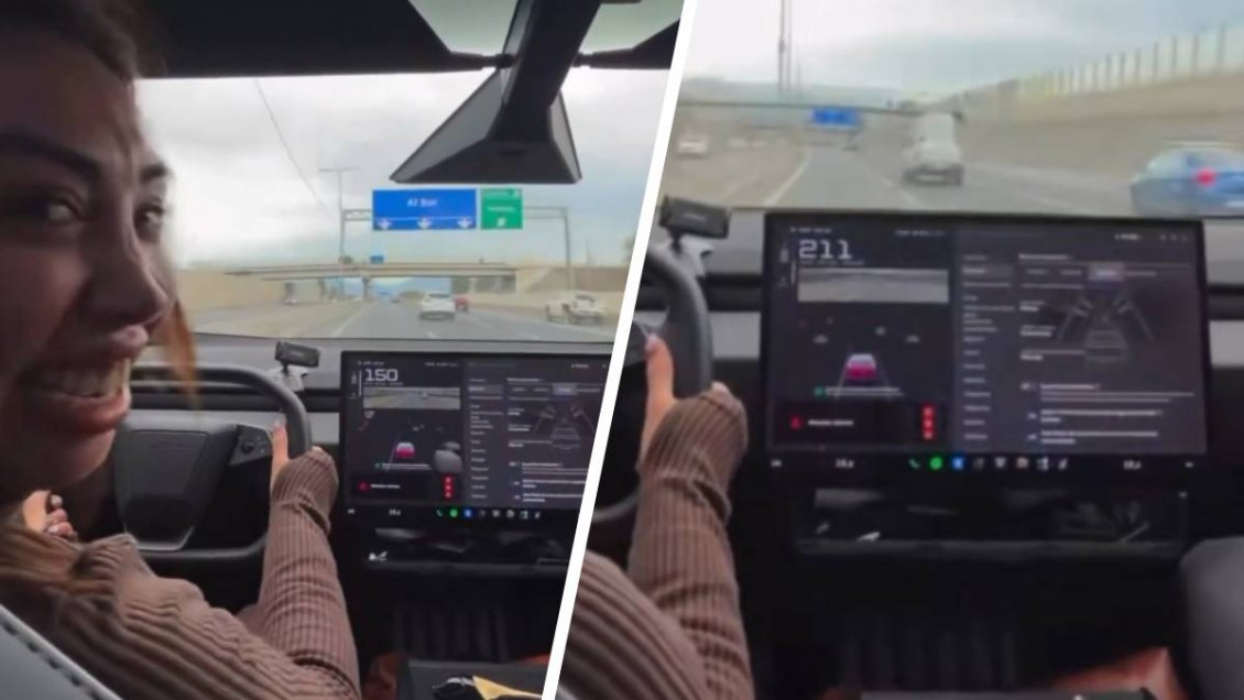 Abren investigación contra Naya Fácil por manejar su Cybertruck a más de 210 km/h