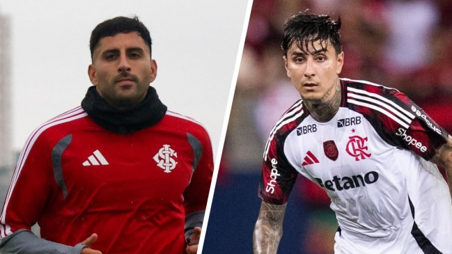 Maripán y Pulgar tuvieron un duelo de chilenos en el empate de Inter de Porto Alegre y Flamengo
