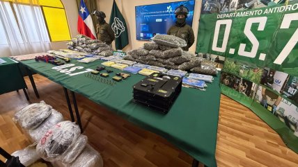   La Araucanía: Carabineros decomisó 90 kilos de droga en tres comunas 
