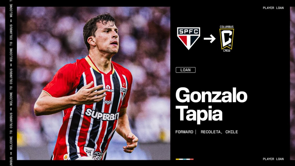 Columbus Crew oficializó el fichaje de Gonzalo Tapia